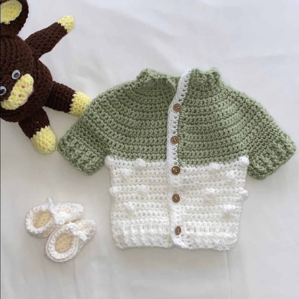 0 to 3 month baby sweater Handmade Great gift